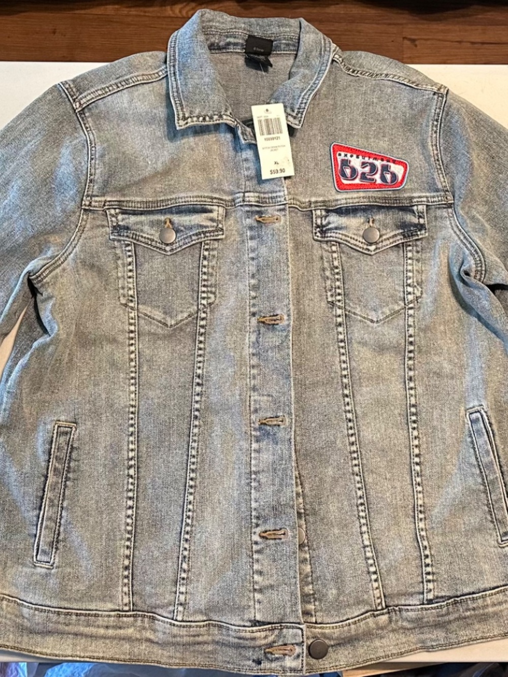 Disney’s Lilo And Stitch Jean Jacket Hot Topic Size XL NWT